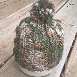 Cable & Rib baby hats