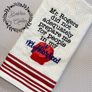 People In My Neighborhood Kitchen Towel | Hand Towel