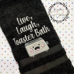 Live Laugh Toaster Bath Bathroom Hand towel | The last bath bomb
