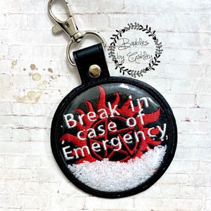 LARGE Demon, Hellhound, & Ghost Protection Salt Keychain