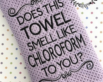 NEW COLORS! Does This Towel Smell Like Chloroform Kitchen Hand Towel