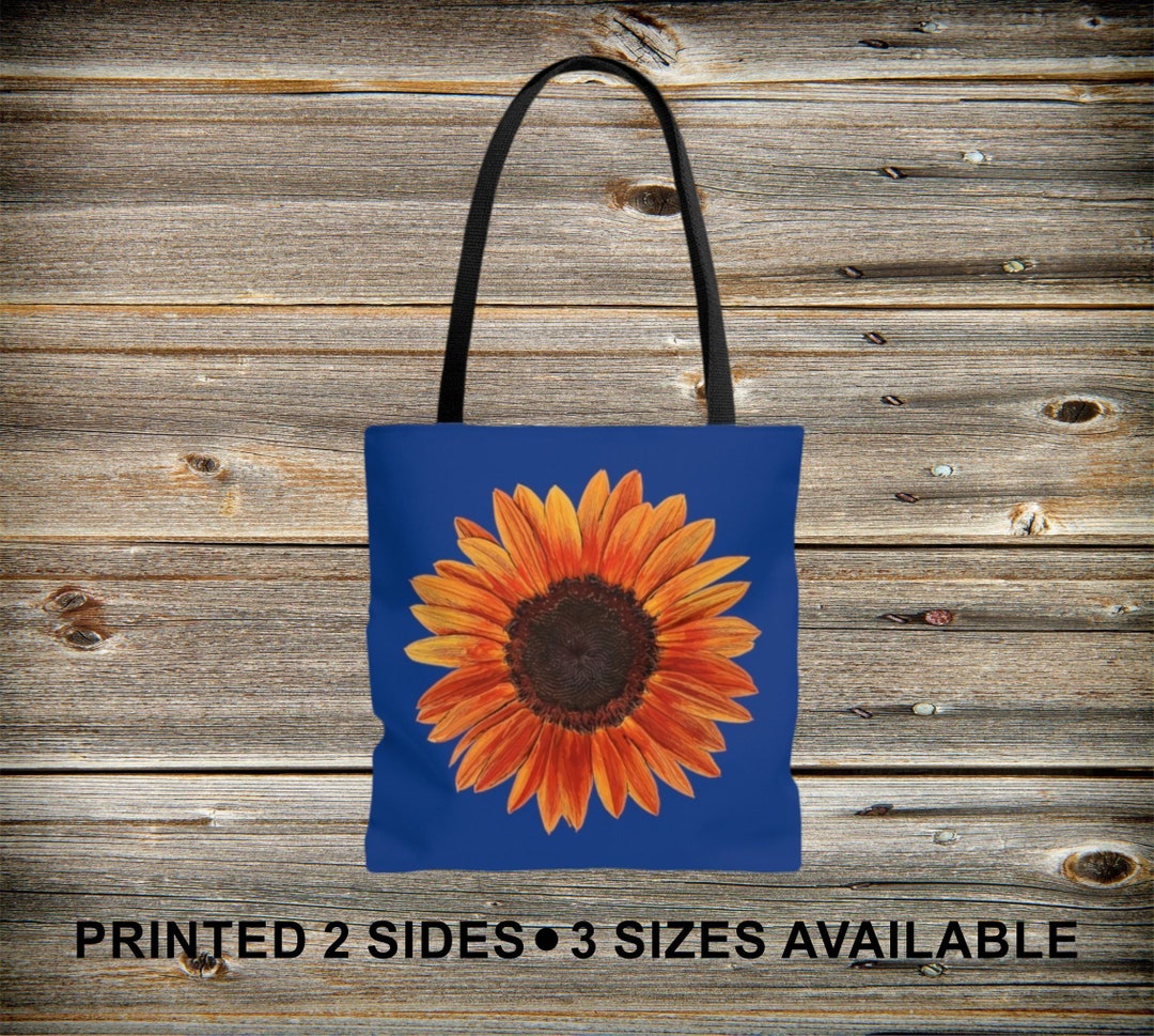 Sunflower Tote Bag, Flower Tote Bag, Market Bag, Reusable Bag, Grocery