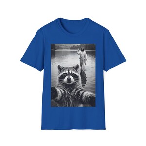 Raccoon Taking Selfie with Jesus Walking on Water T-Shirt, Funny Easter tshirt, Funny Religious Tee, christian gifts image 9