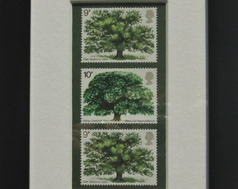 50th birthday trees genuine mint framed from 1973 and 1974