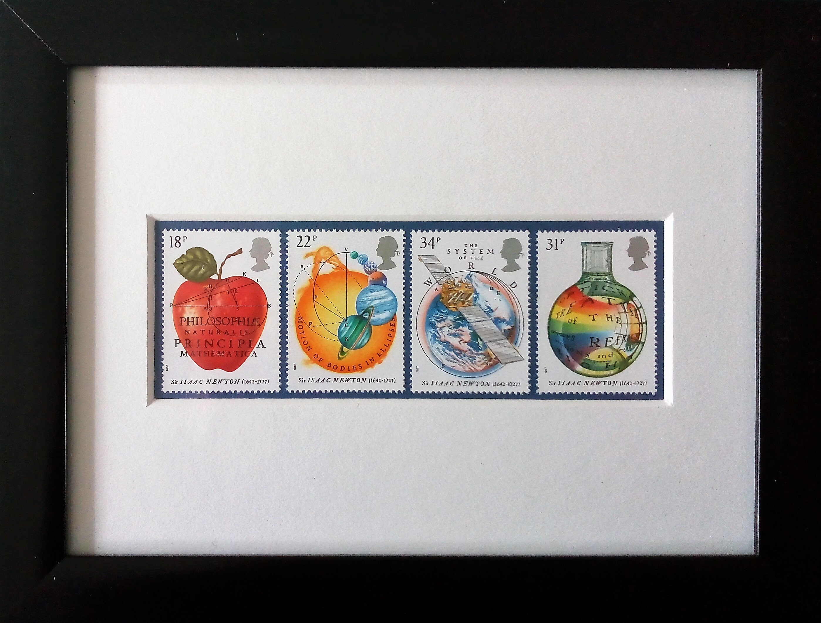 Science Framed Stamps for Maths and Physics 1987 Etsy