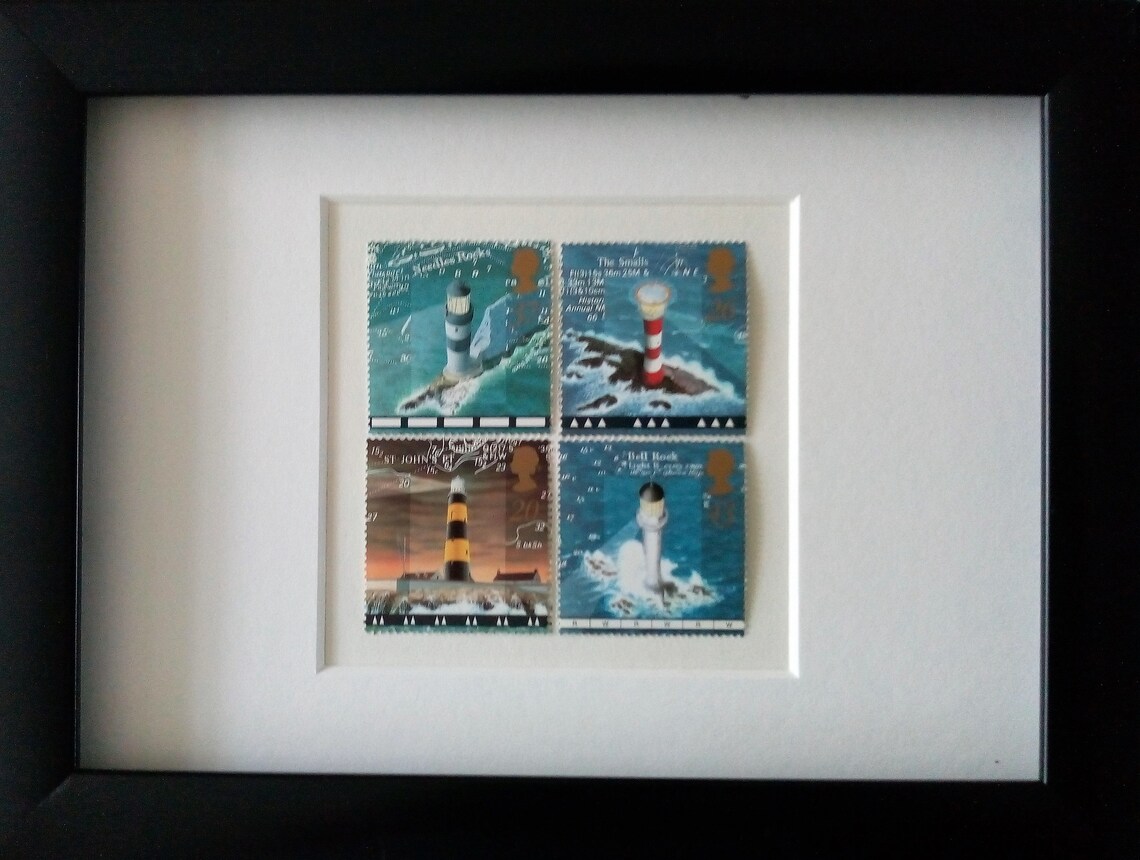 Lighthouses Stamps Mint Framed 1998 Etsy