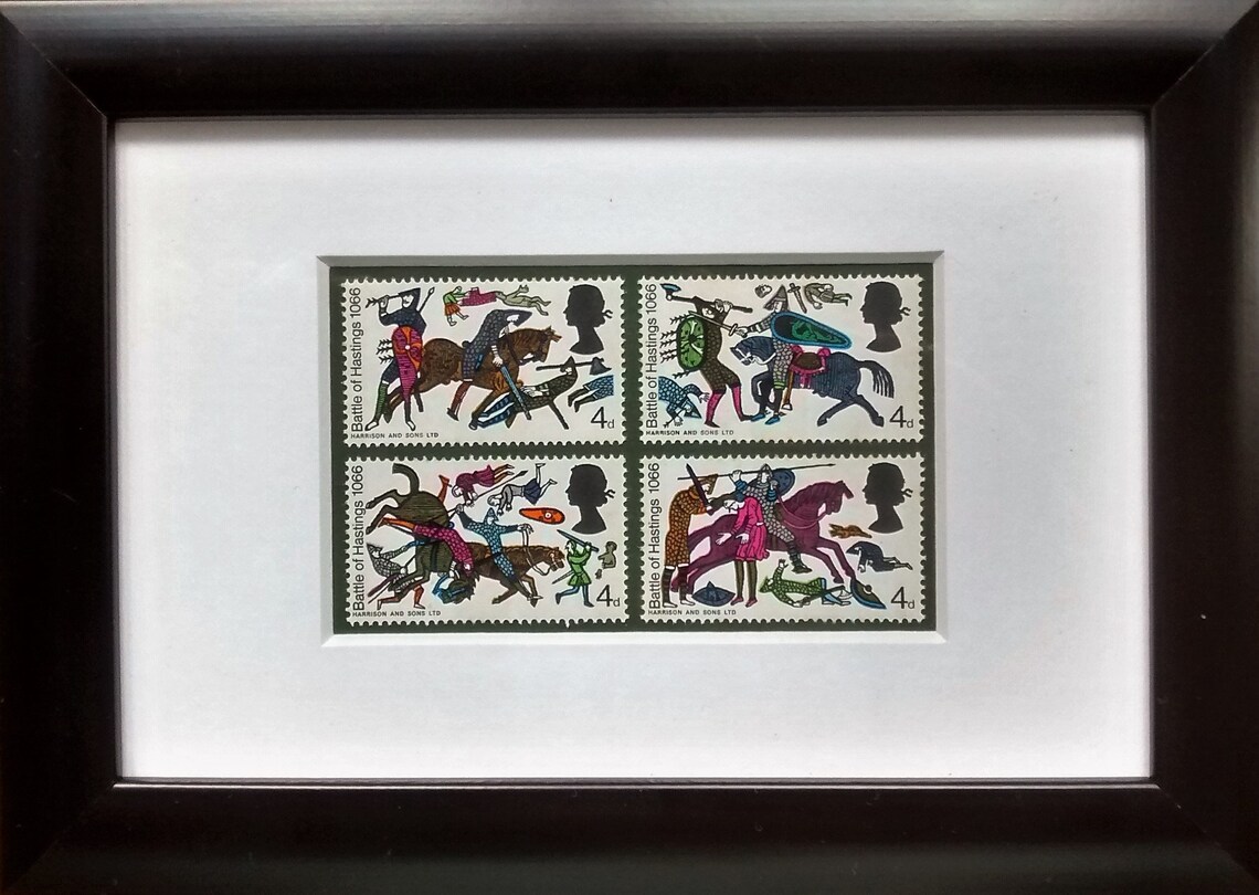 Battle of Hastings Framed Mint Stamps From 1966 Etsy