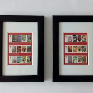 James Bond Pair of Framed stamps