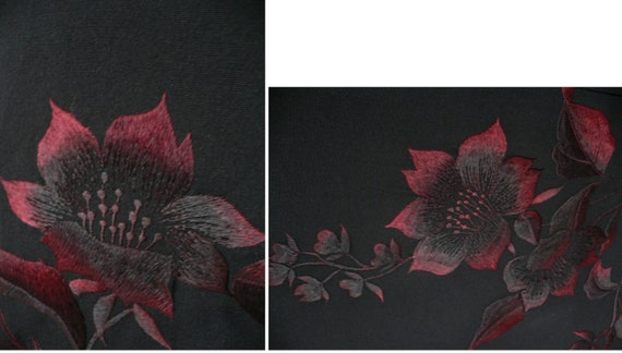 Authentic, Vintage, Black Silk or Blend, Japanese… - image 6
