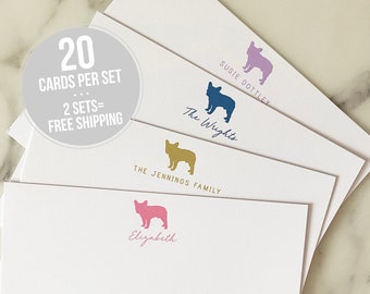 Personalized Stationery - French Bulldog Personalized Stationary Set - Custom Dog Stationary Cards - Thank You Notes - Birthday Gift