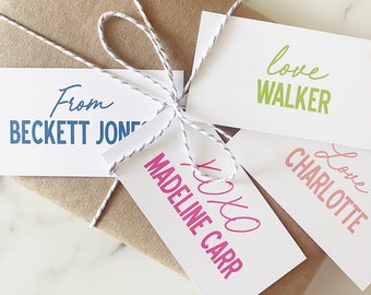 pre printed gift tags