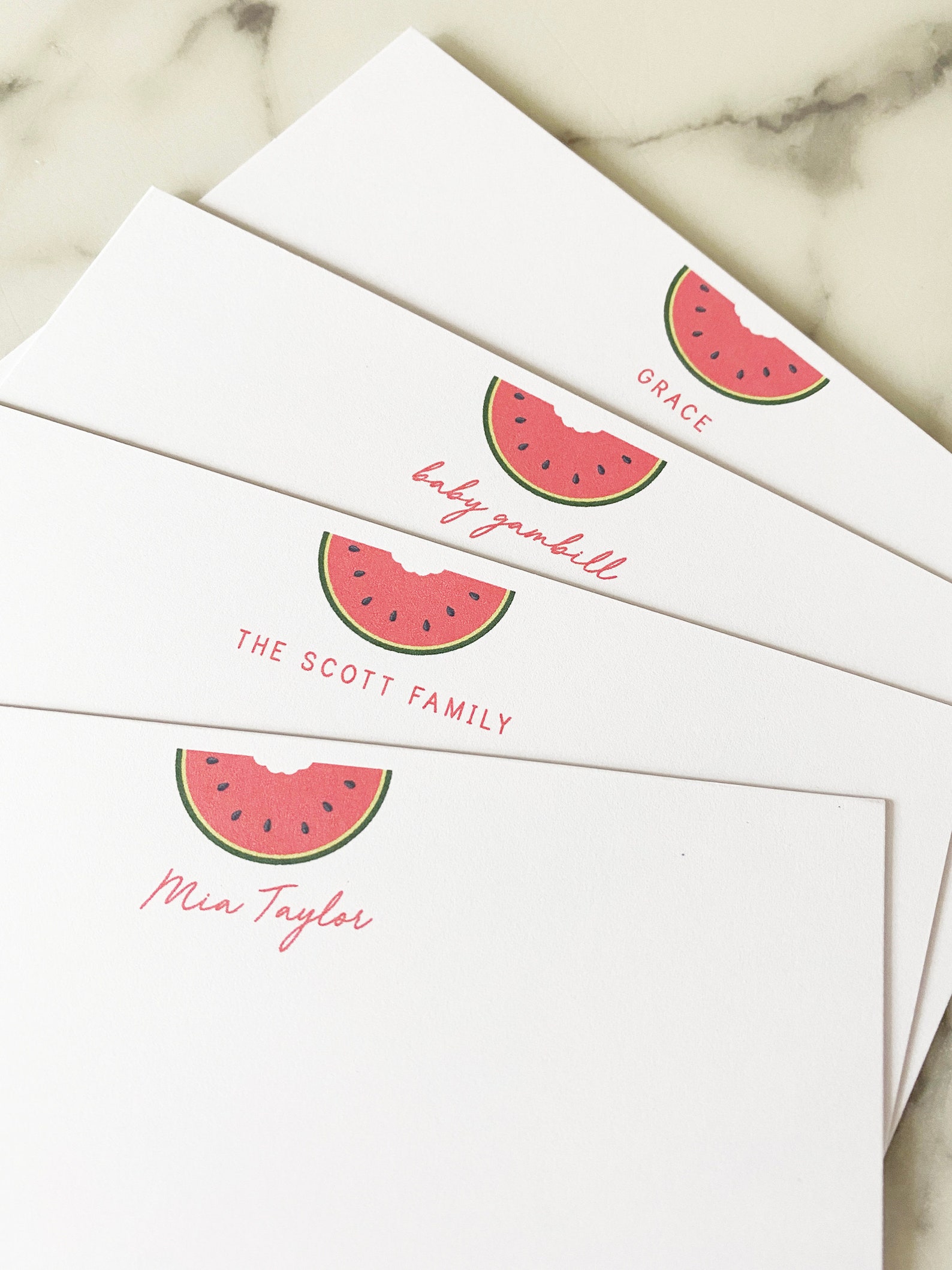 Watermelon Personalized Stationary Stationery Set Girls 20 | Etsy