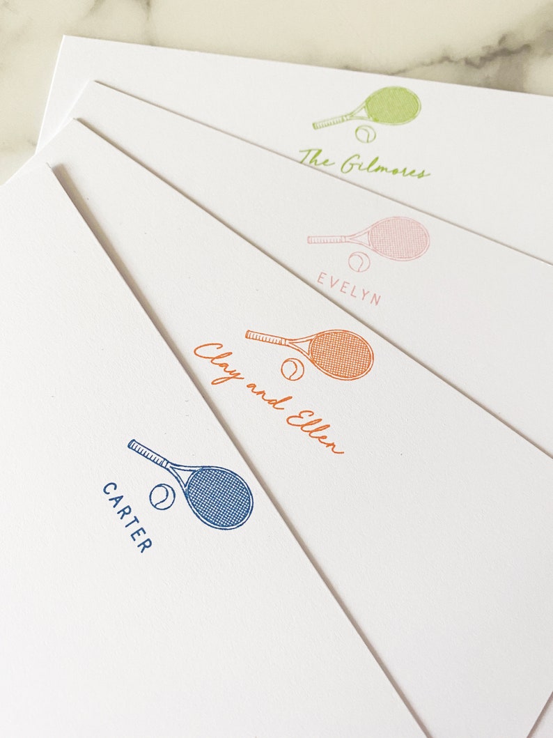 Tennis Stationary Sports Stationery Kids Adults Set of 20 - Etsy