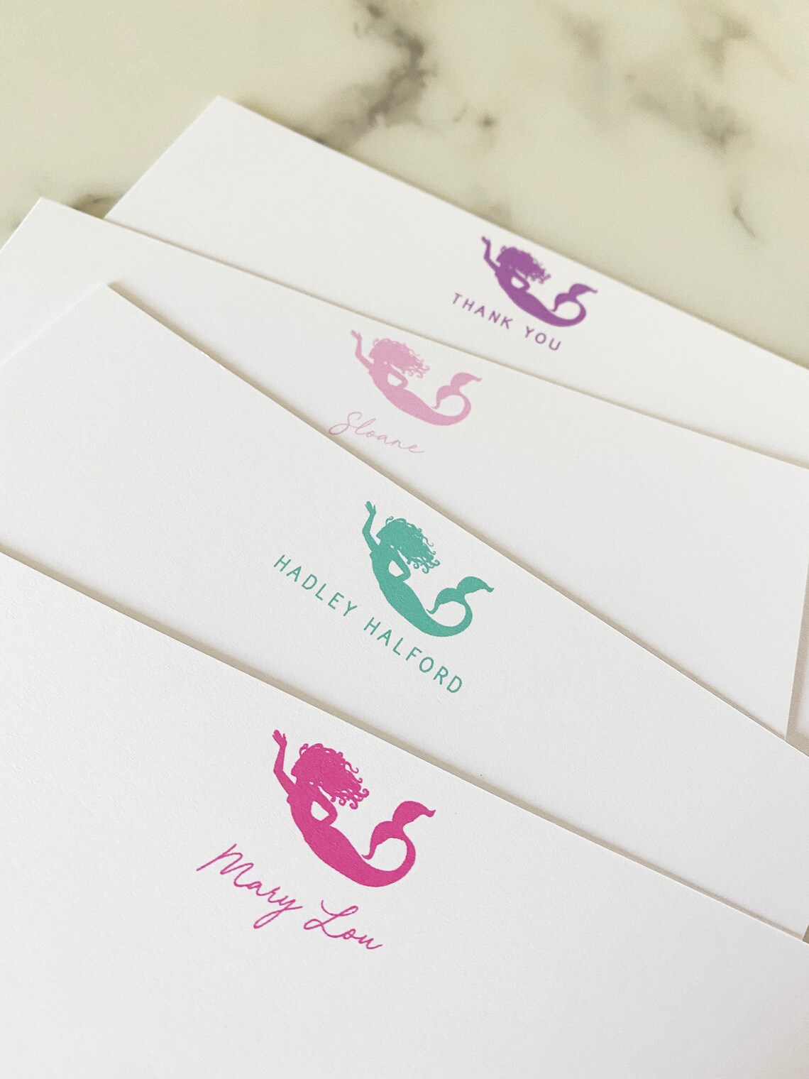 Personalized Stationery Mermaid Personalized Stationary Set Etsy