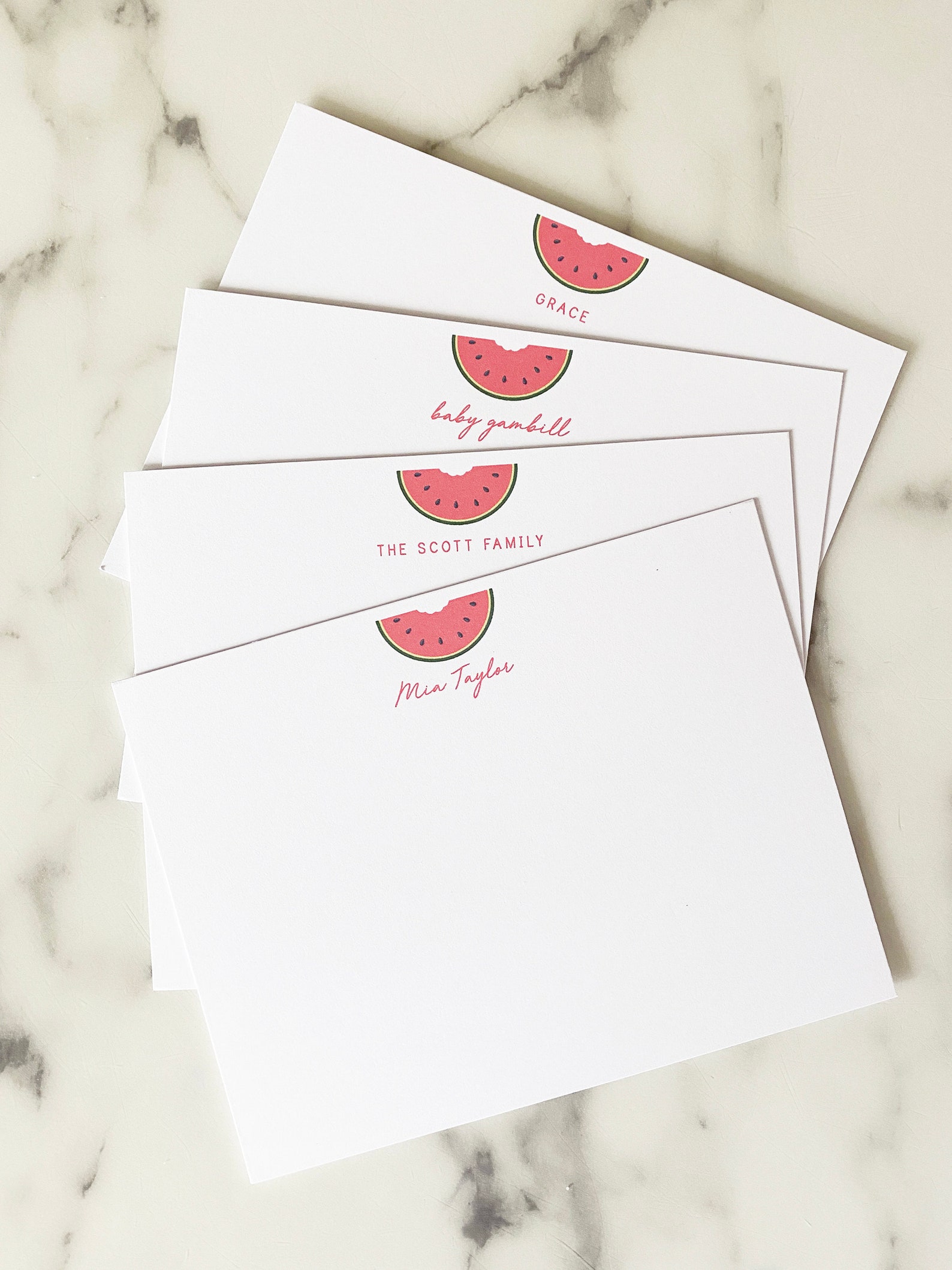 Watermelon Personalized Stationary Stationery Set Girls 20 - Etsy