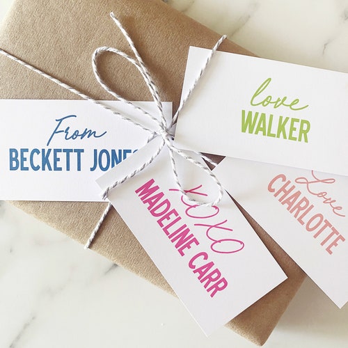 Personalized Gift Tags Custom Gift Tags Happy Birthday Etsy