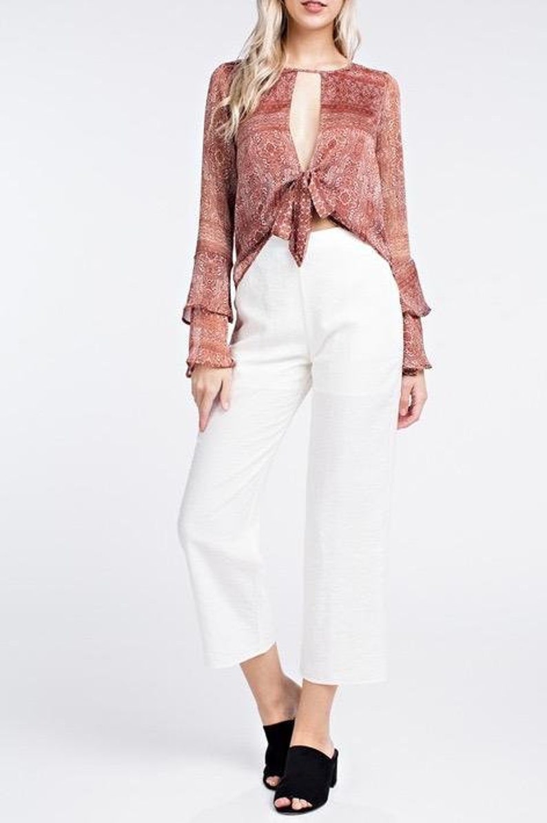 Valentina Ruffle Sleeve Top