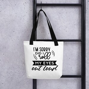 Roll my eyes out loud tote bag - tote - bag