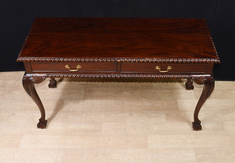 Mahogany Chippendale Console Table Server Ball and Claw