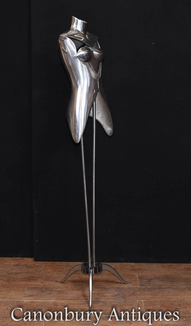 Pair Vintage Metal Mannequins Architectural Salvage Etsy