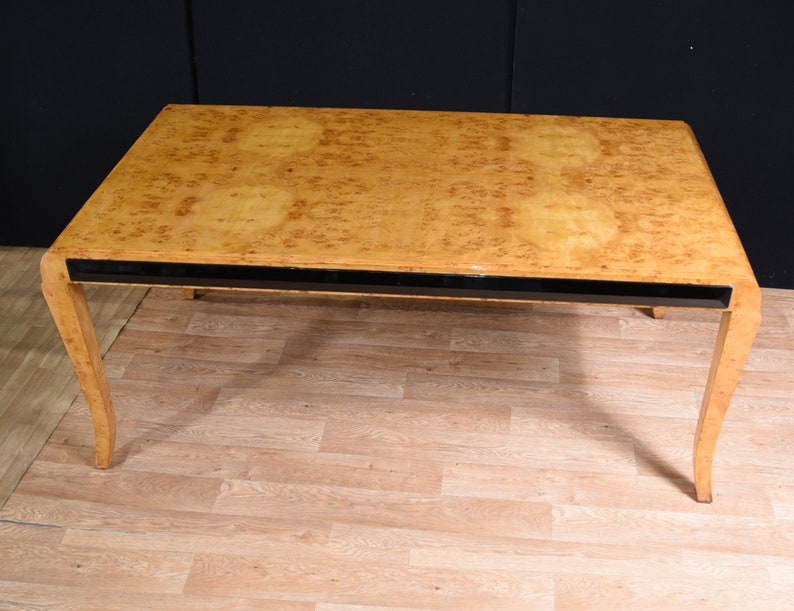 Large Art Deco Walnut Desk Writing Table Bureau Plat
