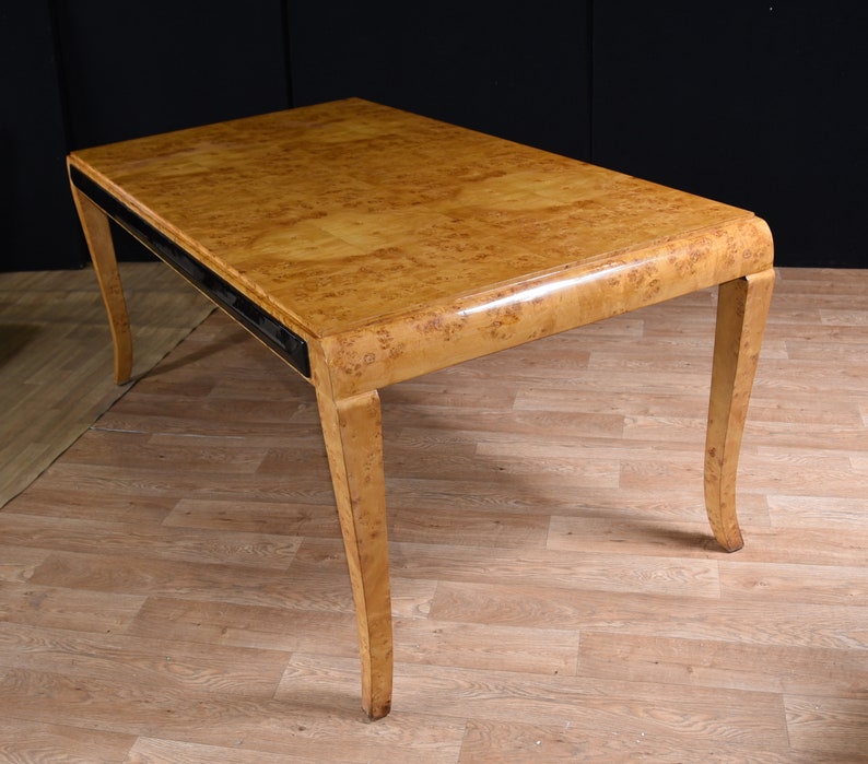 Large Art Deco Walnut Desk Writing Table Bureau Plat