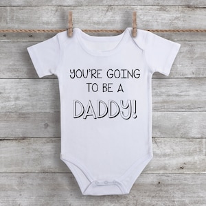 Pregnancy Reveal to Husband, You&#39;re Going to be A Daddy Again Pregnancy Announcement Bodysuit Shirt