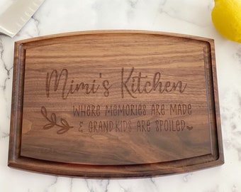 Mimi's Kitchen Custom Gift, Mother's Day Gift, Mimi Cutting Board