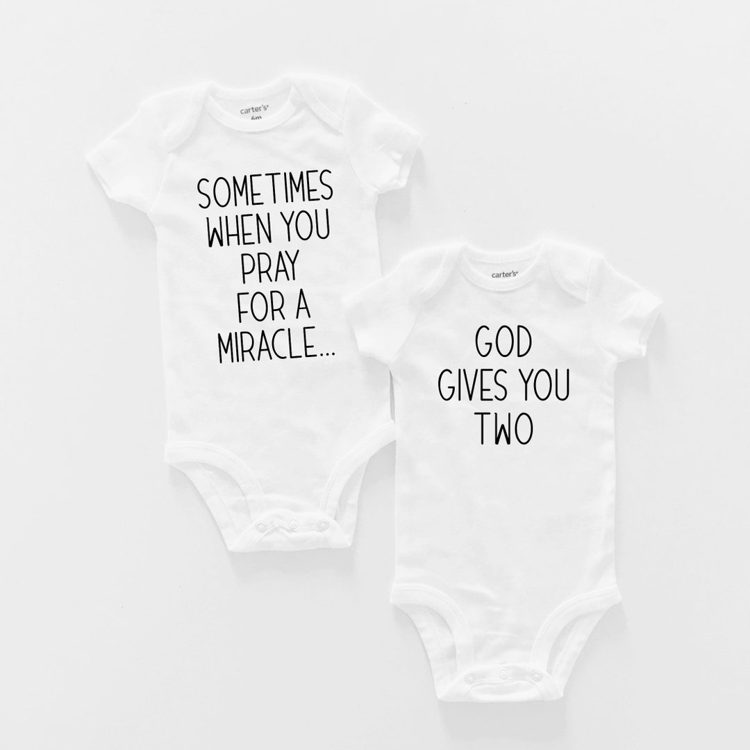Sometimes When You Pray for a Miracle God Gives You Two Twin - Etsy