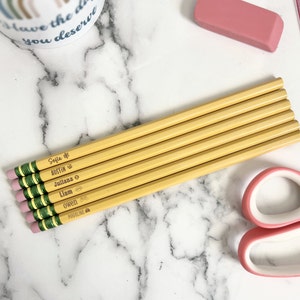 Customized Pencils, Back To School Supplies, Personalized Pencils