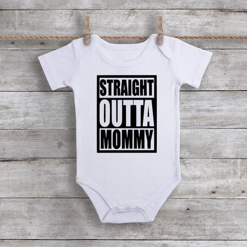 Newborn Take Home Outfit Hipster Baby Clothes Baby Shower Gift Straight Outta Mommy Bodysuit Trendy Baby Boy or girl