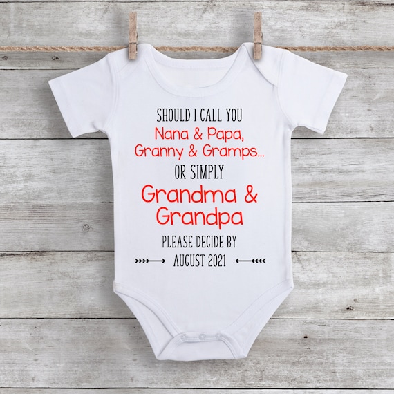 Grandparent Pregnancy Announcement Should I Call You Grandma - Etsy