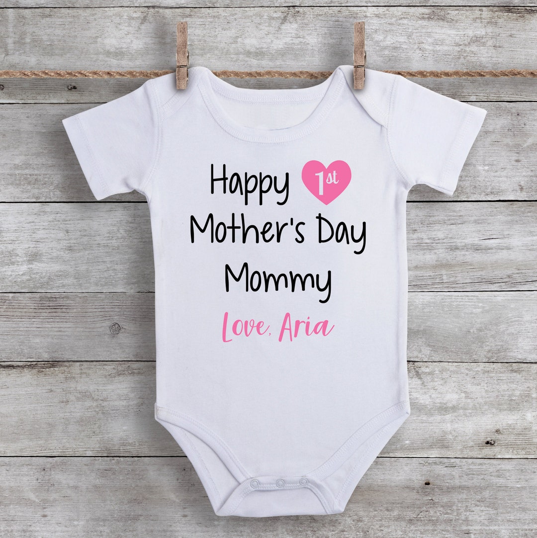 Buy Happy Mother's Day Mommy Baby Mother's Day Shirt Bodysuit Our First  Mother's Day Gift From Daughter Baby Girl Clothing Online in India