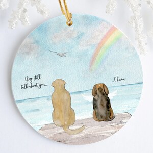 Pet Personalized Memorial Ornament, Loss of Pet, Remembrance, Memorial Gift