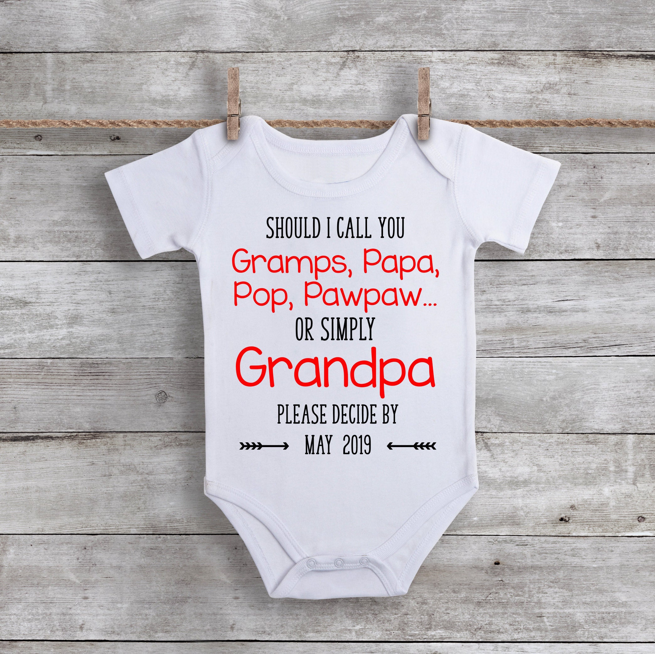 Pregnancy Announcement Grandparents Pregnancy Reveal Etsy Australia