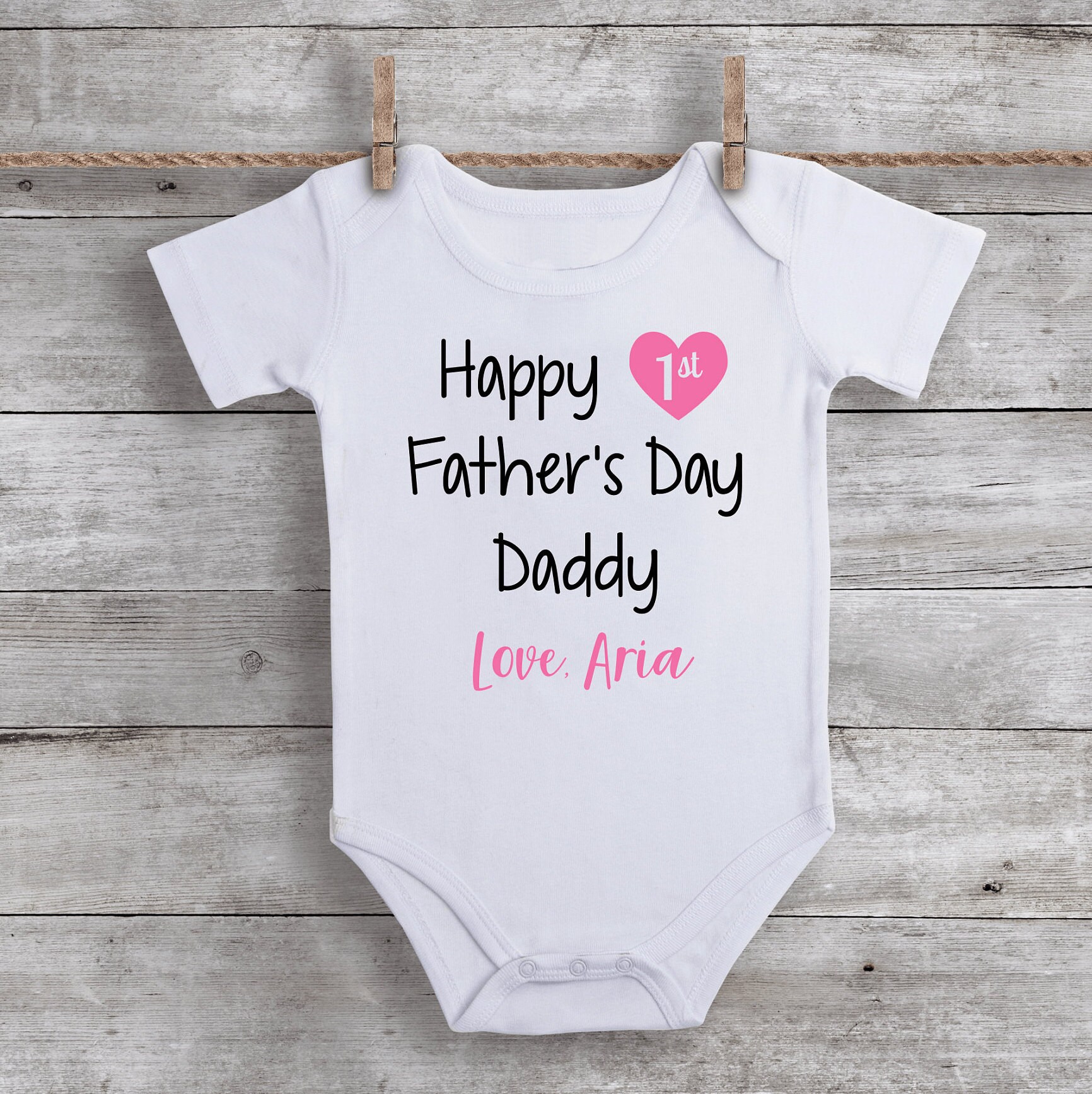 Dad And Son Matching Outfits Our 1st Mother's Day BABY ONESIE