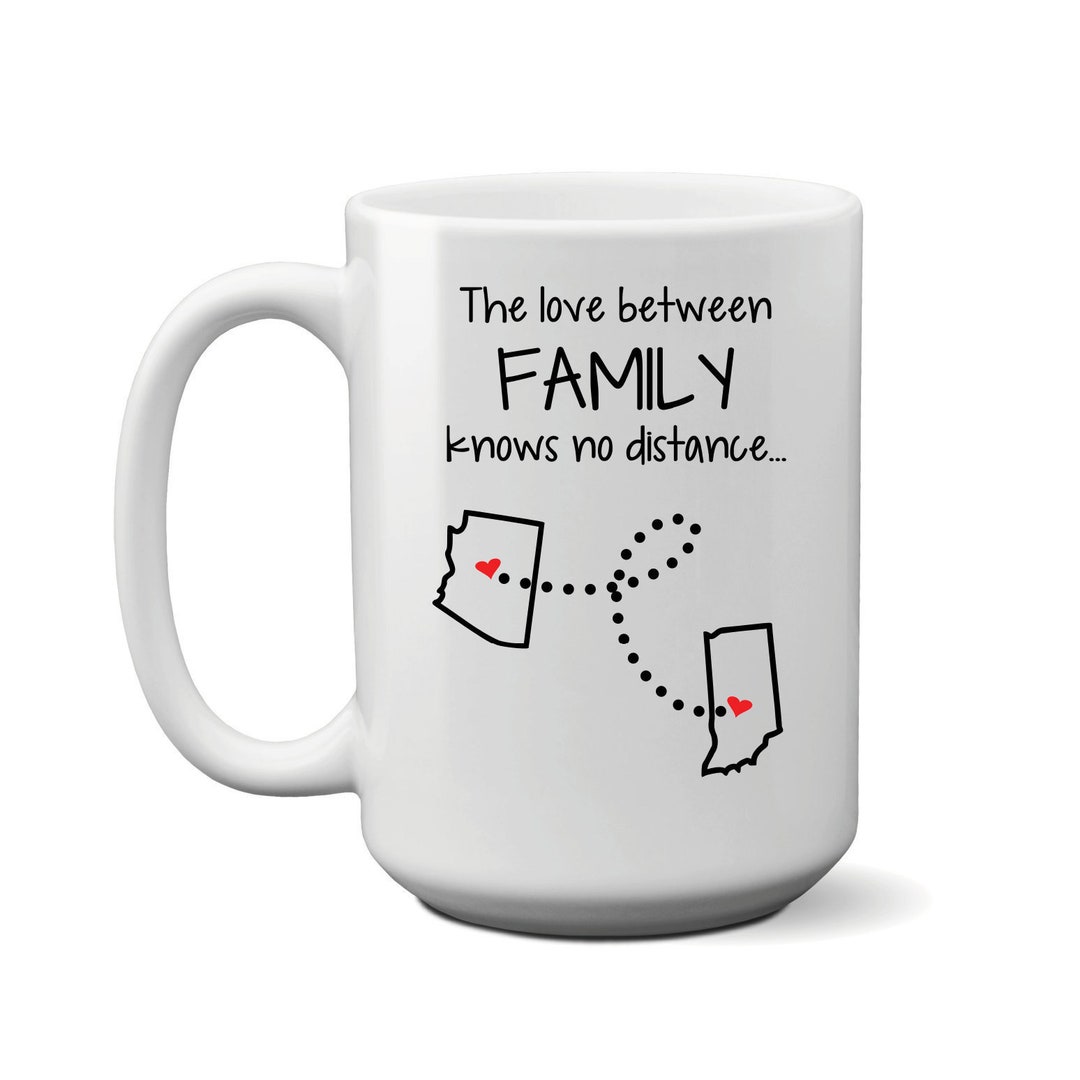 Long Distance Mug Family Coffee Mug State to State Mug Grandma Grandpa ...