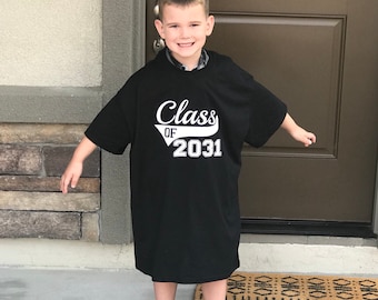 Class of 2035 Kindergarten Shirt, First Day Of School Tee, Back To School, Grow With Me Shirt, Any Year