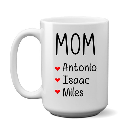 Mother's Day Gift for Mom From Kids Personalized Mug With Etsy