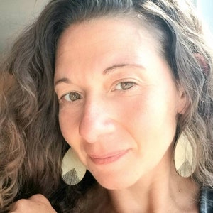 Western Dangle Earrings with Fringe - Unique Wood Earrings - Teardrop Earrings with Boho Vibes