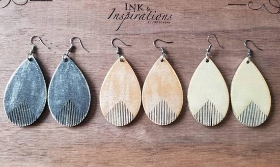Fringe Wood Dangle Earrings – Western Boho Jewelry