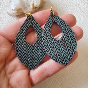 Boho Wood Earrings- Unique Hoop Earrings for Women - Handmade Jewelry Gifts