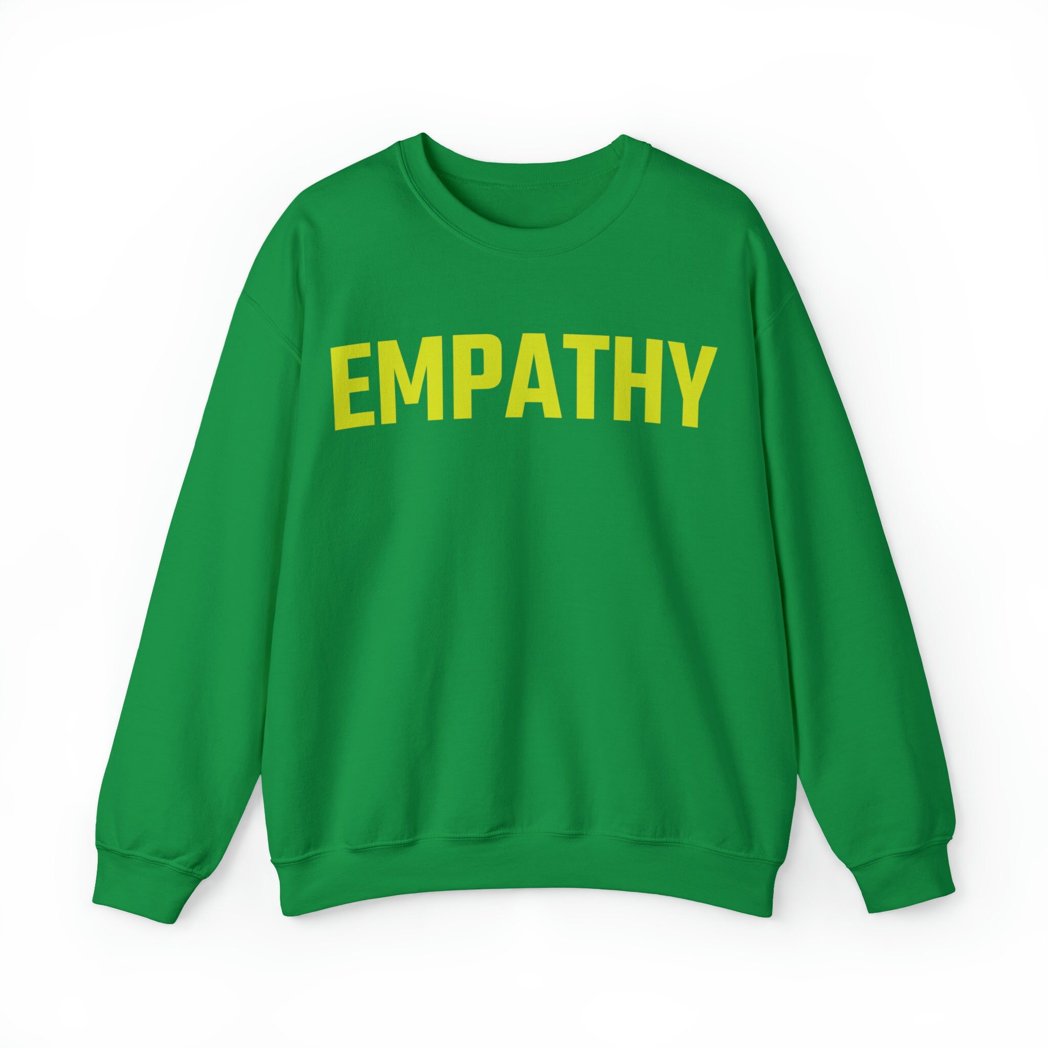 Sweatshirt Chartreuse Empathy Sweatshirt Bright Green Empathy Crewneck Sweatshirt Gift for Her Sweatshirt Gift for Him Empathy Etsy UK