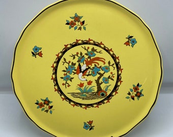 Vibrant émaux de Longwy plate