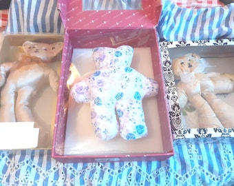 Flexi- flexible gold satin Teddy Bear