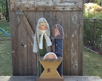 primitive nativity rustic decor nativity scene religious decor christmas decor shelf sitter primitive christmas decor winter decor - Primitive Christmas Decor primitive nativity rustic decor nativity scene religious decor christmas decor shelf sitter primitive christmas decor winter decor - Primitive Christmas Decor