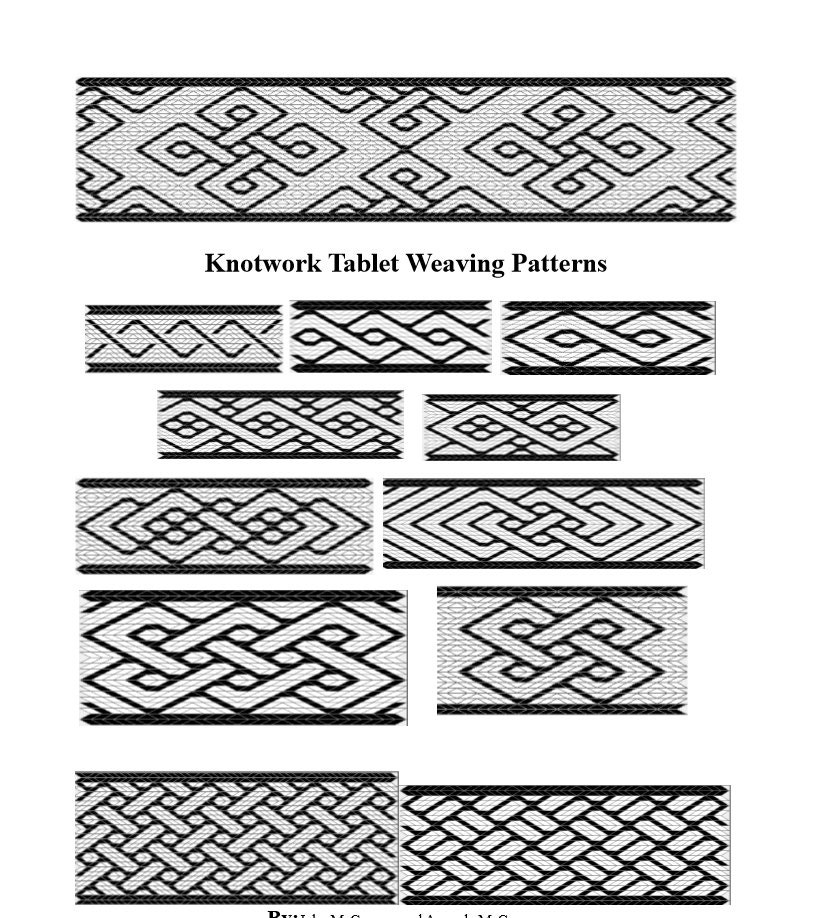 Knot work tablet weaving book