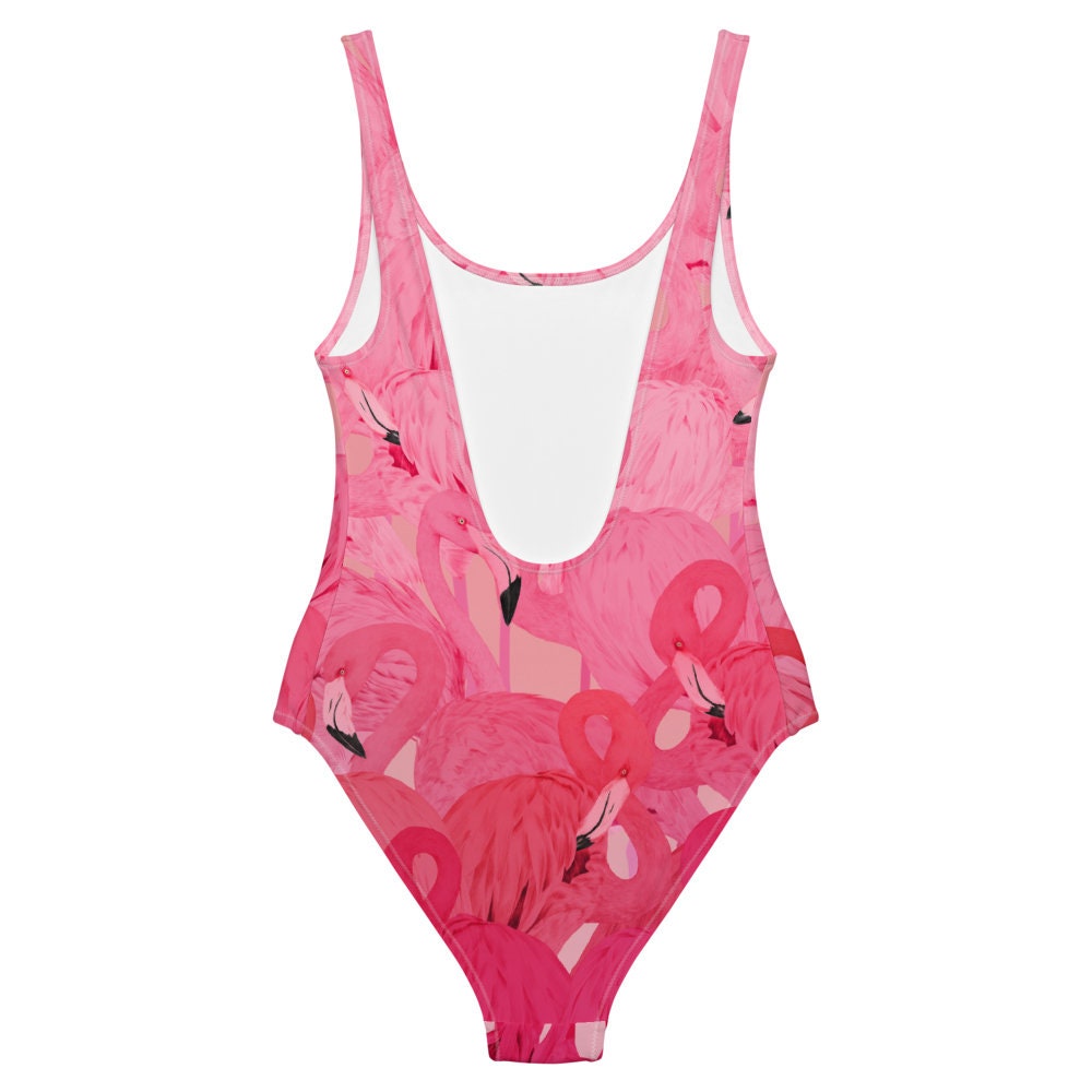 Onepiece Swimsuit / Hot Pink Flamingo Swimwear / Beachwear / Etsy UK