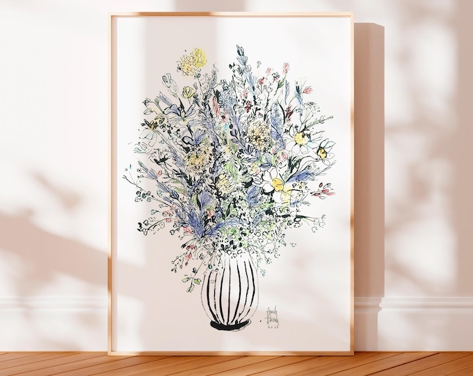 Flower Bouquet Drawing