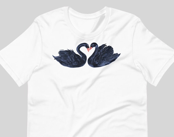 Swan t-shirt, Beautiful tee, Swan top, Bird Shirt Top, Love Swans, Gift For Lover, Environment protectors tee
